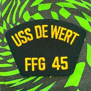 USS DE WERT FFG 45 embroidered patch